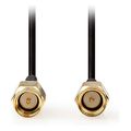 nedis csgl02000bk20 sma cable sma male sma male 50ohm 200m black extra photo 1