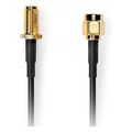 nedis csgl02010bk50 sma cable sma male sma female 50ohm 500m black extra photo 2