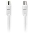 nedis csgl40000wt15 coax cable iec coax male iec coax female 90db 150m white extra photo 2