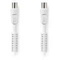 nedis csgl40020wt15 coax cable iec coax male iec coax female 120db 150m white extra photo 2