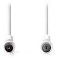 nedis csgl40020wt30 coax cable iec coax male iec coax female 120db 300m white extra photo 1