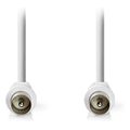 nedis csgl40200wt30 coax cable iec coax male iec coax male 90 db 300m white extra photo 1
