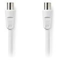 nedis csgl40200wt30 coax cable iec coax male iec coax male 90 db 300m white extra photo 2