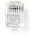 nedis ctgb90933tp telecom connector rj11 gold plated transparent extra photo 1