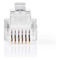 nedis ctgb90933tp telecom connector rj11 gold plated transparent extra photo 2