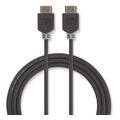 nedis cvbw34000at10 high speed hdmi cable with ethernet hdmi connector hdmi connector 1m anthracite extra photo 2