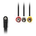 nedis cvgl22400bk20 audio video cable 35mm male 3x rca male 200m black extra photo 1