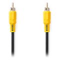 nedis cvgl24100bk50 composite video cable rca male rca male 500m black extra photo 2