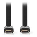 nedis cvgl34100bk100 flat high speed hdmi cable with ethernet 4k30hz 100m blackc extra photo 1