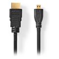 nedis cvgl34700bk15 high speed hdmi cable with ethernet hdmi male hdmi micro male 150m extra photo 1