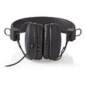 nedis hpwd1100bk wired headphones on ear foldable 12 m round cable black extra photo 3