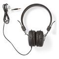 nedis hpwd1100bk wired headphones on ear foldable 12 m round cable black extra photo 4