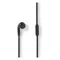 nedis hpwd2021bk wired earphones 35mm with cable length 120m built in microphone black extra photo 1