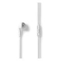 nedis hpwd2021wt wired earphones 35mm with cable length 120m built in microphone white extra photo 1