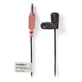 nedis miccj100bk wired microphone clip on 35 mm black extra photo 2