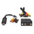 nedis vgrru101bk video grabber usb 20 480p a v cable scart extra photo 1