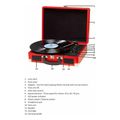 denver vpl 120 suitcase turntable red extra photo 3