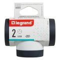 legrand polyprizo 2s fis white black usb a c rot extra photo 2