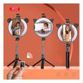xo ss12 anadiploymeno selfie stick me ring light leitoyrgia bluetooth kai ensomatomeno tripodo extra photo 3