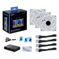 lian li uni fan sl infinity wireless 3 pack white argb pwm 120mm 02200rpm controller included extra photo 1
