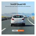 70mai a400 1 dash cam grey w screen set w rearview cam rc09 1440p 145fov 500mah car camera extra photo 2