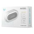alarm clock with led night light pure fnl 07 aksel white long forever light extra photo 3