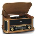 lenco classic phono tcd 2551wd wooden retro turntable with bt am fm radio usb encoding and speaker extra photo 1