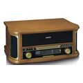 lenco classic phono tcd 2551wd wooden retro turntable with bt am fm radio usb encoding and speaker extra photo 2
