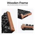 keychron k8 he k8h f1 special wood edition wireless magnetic hall effect rgb keyboard 80 us extra photo 4