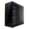 arctic xtender black black window with gpu vertical mount mid tower case w a rgb fans extra photo 3