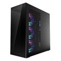 case arctic xtender mirror black window w o gpu vertical mount mid tower case w a rgb fans extra photo 1