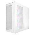 arctic xtender white transparent window w o gpu vertical mount mid tower case w a rgb fans extra photo 1