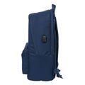 safta real madrid laptop double backpack 40cm navy blue usb extra photo 1