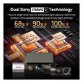 70mai dash cam 4k t800 hd rear cam 512gb sd 3 channel w dual 4k imx678 hdr night vision ai extra photo 1