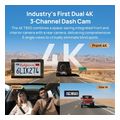 70mai dash cam 4k t800 hd rear cam 512gb sd 3 channel w dual 4k imx678 hdr night vision ai extra photo 3