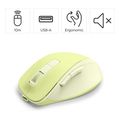 hama �wm 500� wireless mouse ergonom 6 buttons w o click noise battery green extra photo 5