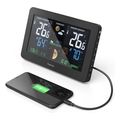 hama premium weather station with led colour display and usb charging function extra photo 2