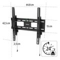 hama tv wall bracket rigid theft protection 165 cm 65 up to 50 kg extra photo 6