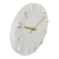 hama corfu wall clock 30 cm quartz clock analogue 3d numerals beige extra photo 1