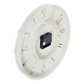 hama corfu wall clock 30 cm quartz clock analogue 3d numerals beige extra photo 2