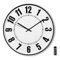 hama formentera wall clock 35 cm no ticking black white extra photo 3 hama formentera wall clock 35 cm no ticking black white extra photo 3