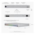 ubiquiti�switch unifi 16xrj45 gbit 8xrj45 25g 2xsfp managed poe 400w max 19 extra photo 2