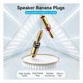 vention 1 pair speaker banana plugs gold plated extra photo 1