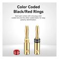 vention 1 pair speaker banana plugs gold plated extra photo 6