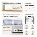 mercusys halo h27be 3 pack be3600 whole home mesh wi fi 7 system extra photo 7