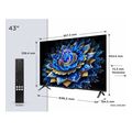 tv tcl 43t69c 43 qled 4k uhd smart wifi model 2025 black extra photo 1