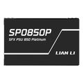 lian li sp0850p black 850w 80 platinum psu 10 years warranty 12v 2x6 japanese capacitors extra photo 2