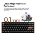 keychron k6 he k6h f1 special wood edition wireless magnetic hall effect rgb keyboard 65 us extra photo 2