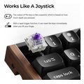 keychron k6 he k6h f1 special wood edition wireless magnetic hall effect rgb keyboard 65 us extra photo 3