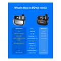 boya mini 2 lightning type c space grey 24ghz 2mic wireless ai anc mic w charging box extra photo 7